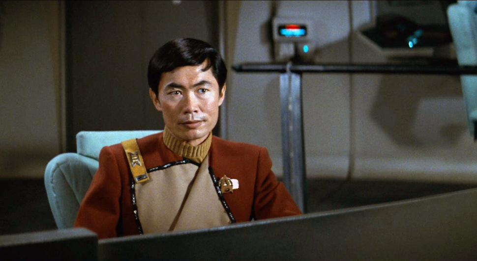 George Takei as Lieutenant Sulu in the Star Trek II: The Wrath of Khan. CBS Photo Archive